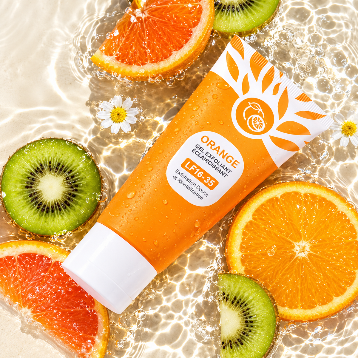 Orange Glow™ – Gel Exfoliant pour une Peau Lisse & Éclatante